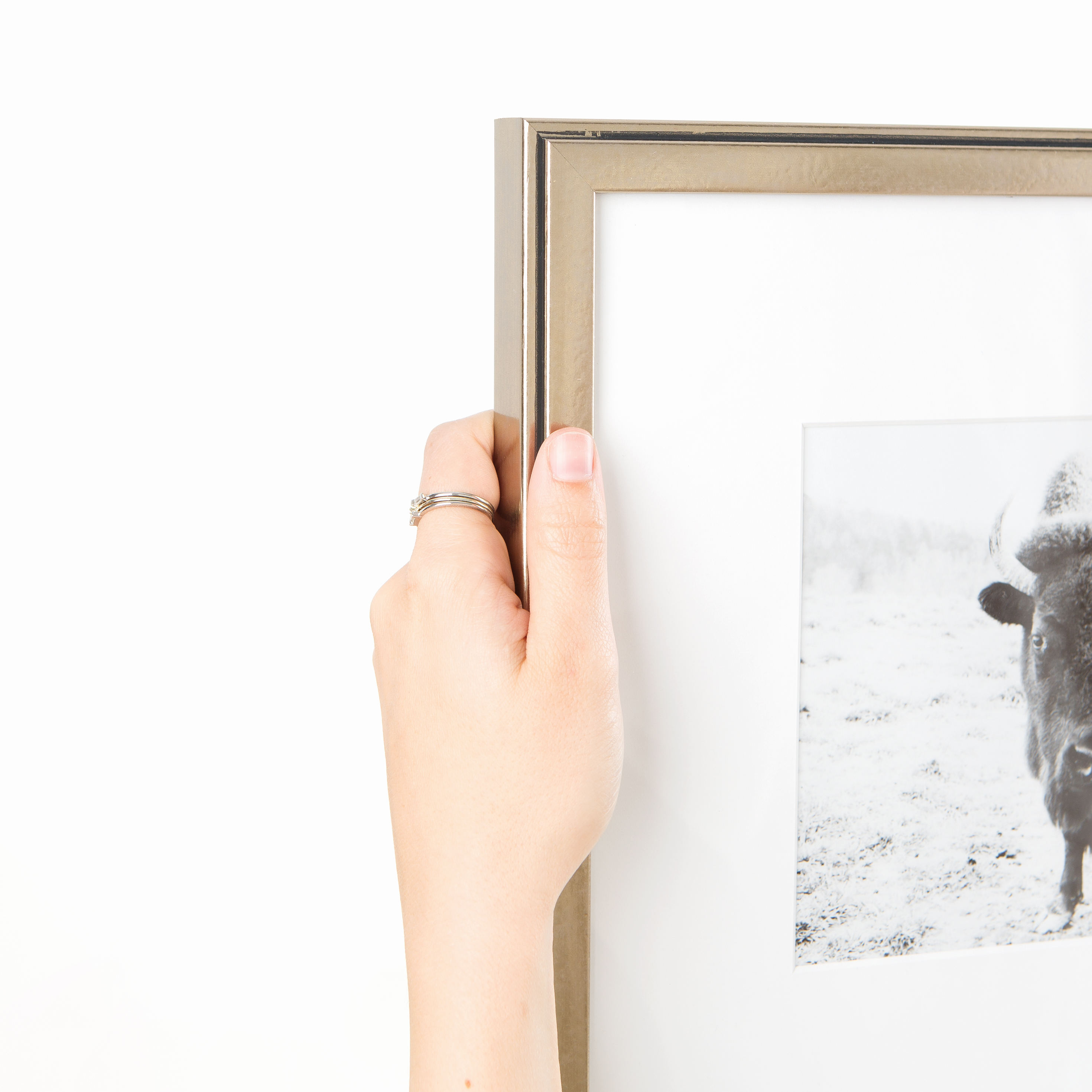Ventura Custom Frame Pewter Metallic Frame Style Framebridge